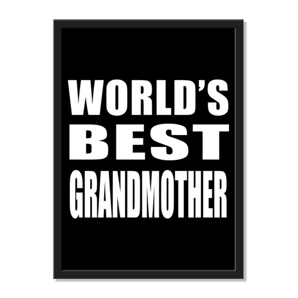 World's Best Grandmother - Portrait Frame Photo Tile