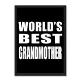 World's Best Grandmother - Portrait Frame Photo Tile