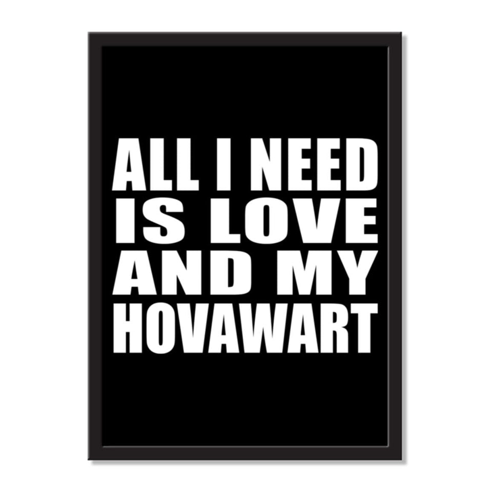 All I Need Is Love And My Hovawart - Portrait Frame Photo Tile