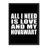 All I Need Is Love And My Hovawart - Portrait Frame Photo Tile