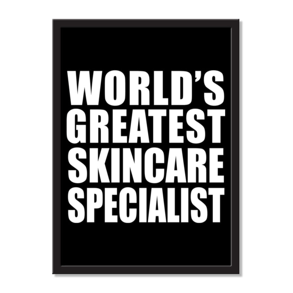 World's Greatest Skincare Specialist - Portrait Frame Photo Tile