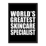 World's Greatest Skincare Specialist - Portrait Frame Photo Tile