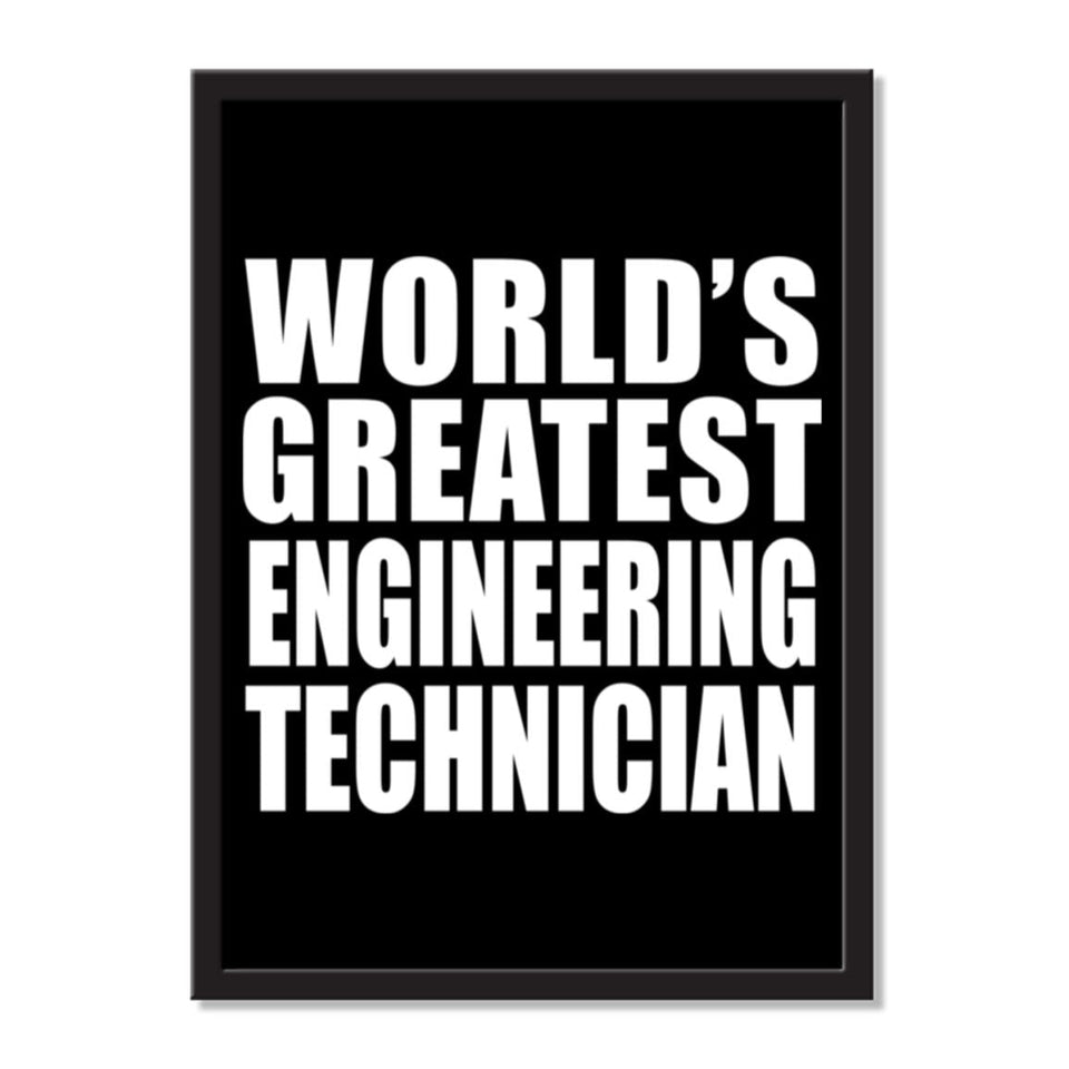 World's Greatest Engineering Technician - Portrait Frame Photo Tile