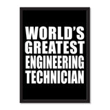 World's Greatest Engineering Technician - Portrait Frame Photo Tile