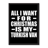 All I Want For Christmas Is My Turkish Van - Portrait Frame Photo Tile