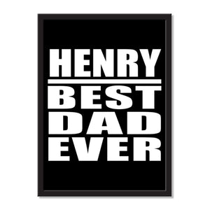 Henry Best Dad Ever - Portrait Frame Photo Tile