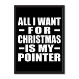 All I Want For Christmas Is My Pointer - Portrait Frame Photo Tile