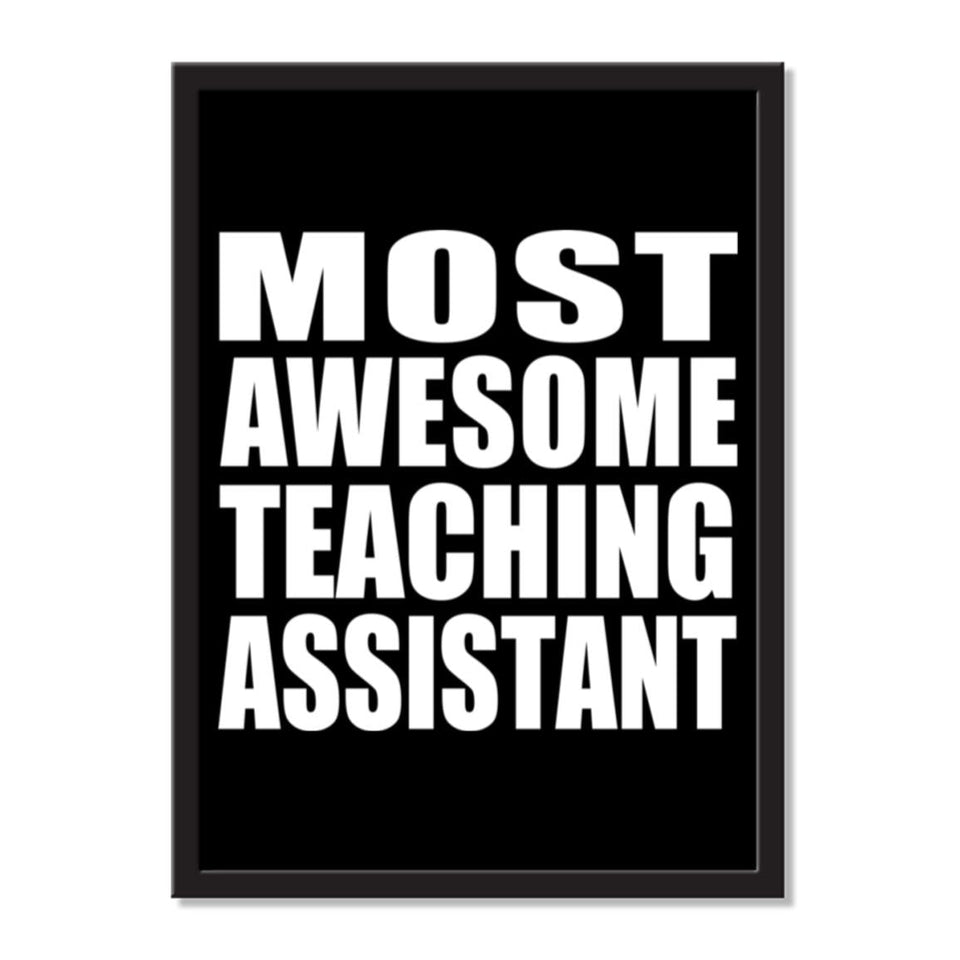 Most Awesome Teaching Assistant - Portrait Frame Photo Tile