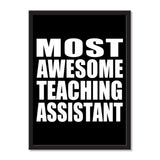 Most Awesome Teaching Assistant - Portrait Frame Photo Tile