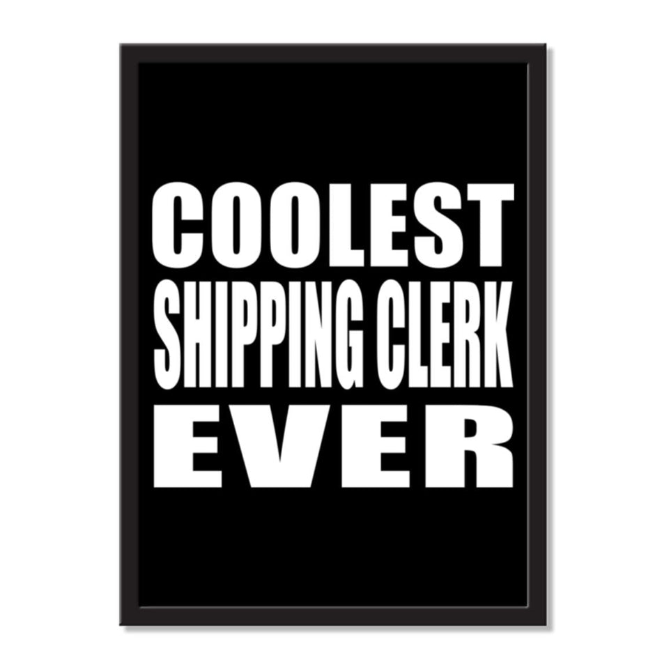 Coolest Shipping Clerk Ever - Portrait Frame Photo Tile