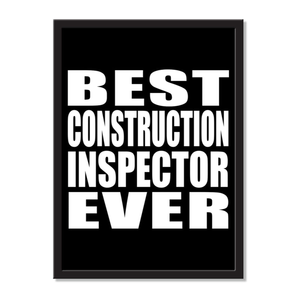 Best Construction Inspector Ever - Portrait Frame Photo Tile