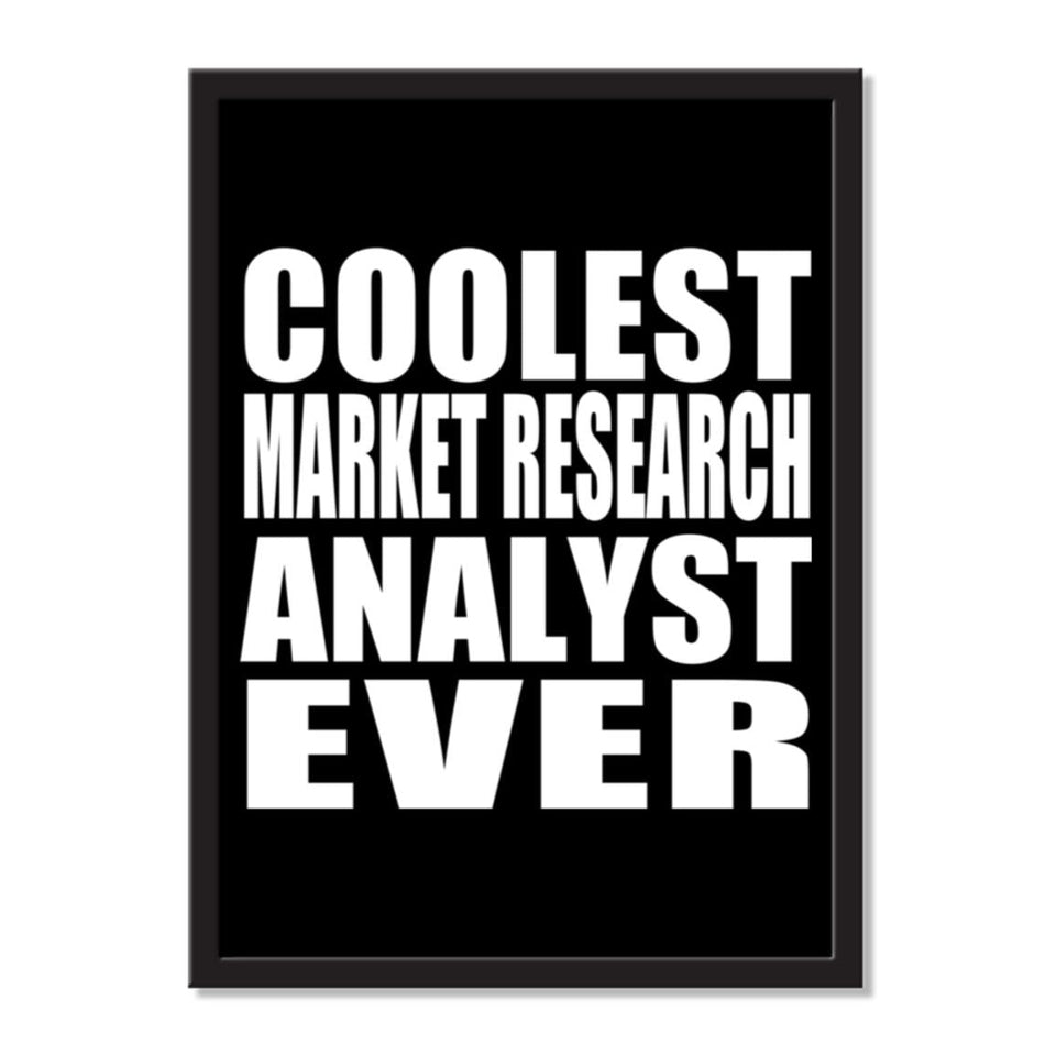 Coolest Market Research Analyst Ever - Portrait Frame Photo Tile