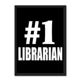 Number One #1 Librarian - Portrait Frame Photo Tile