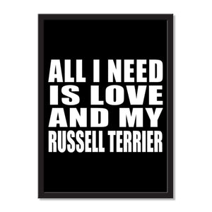 All I Need Is Love And My Russell Terrier - Portrait Frame Photo Tile