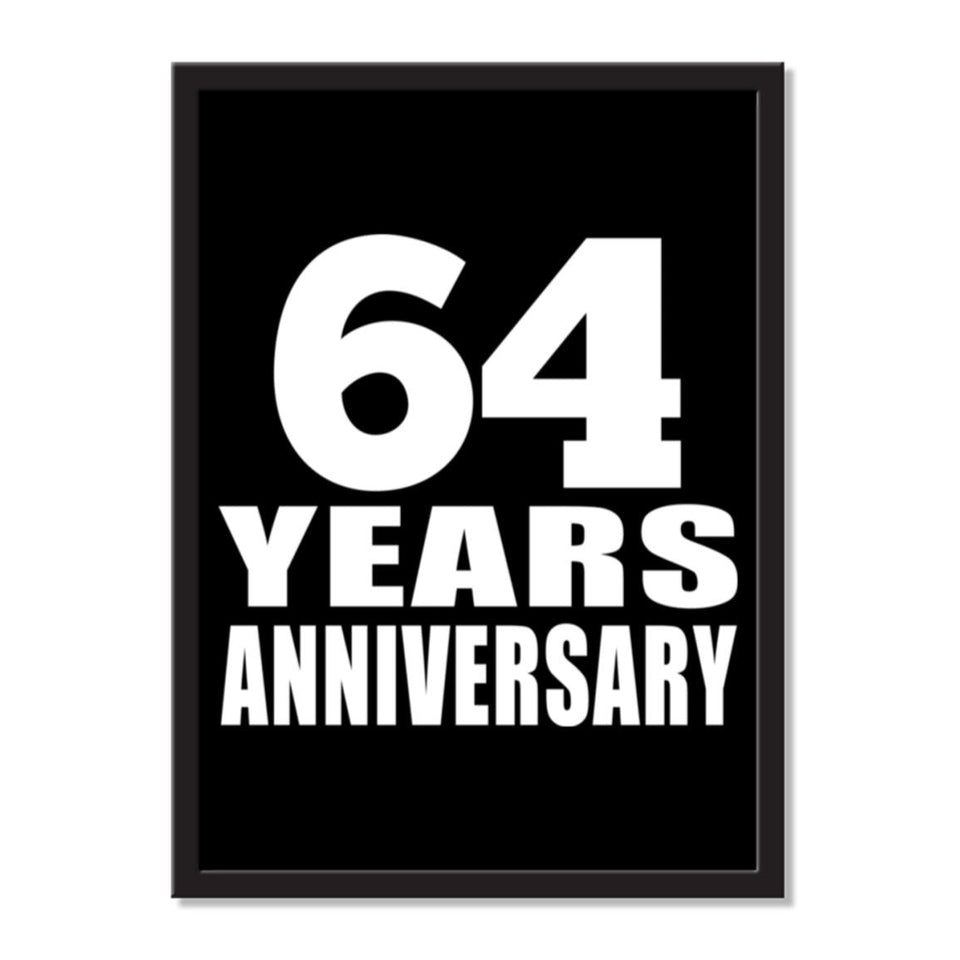 64 Years Anniversary - Portrait Frame Photo Tile