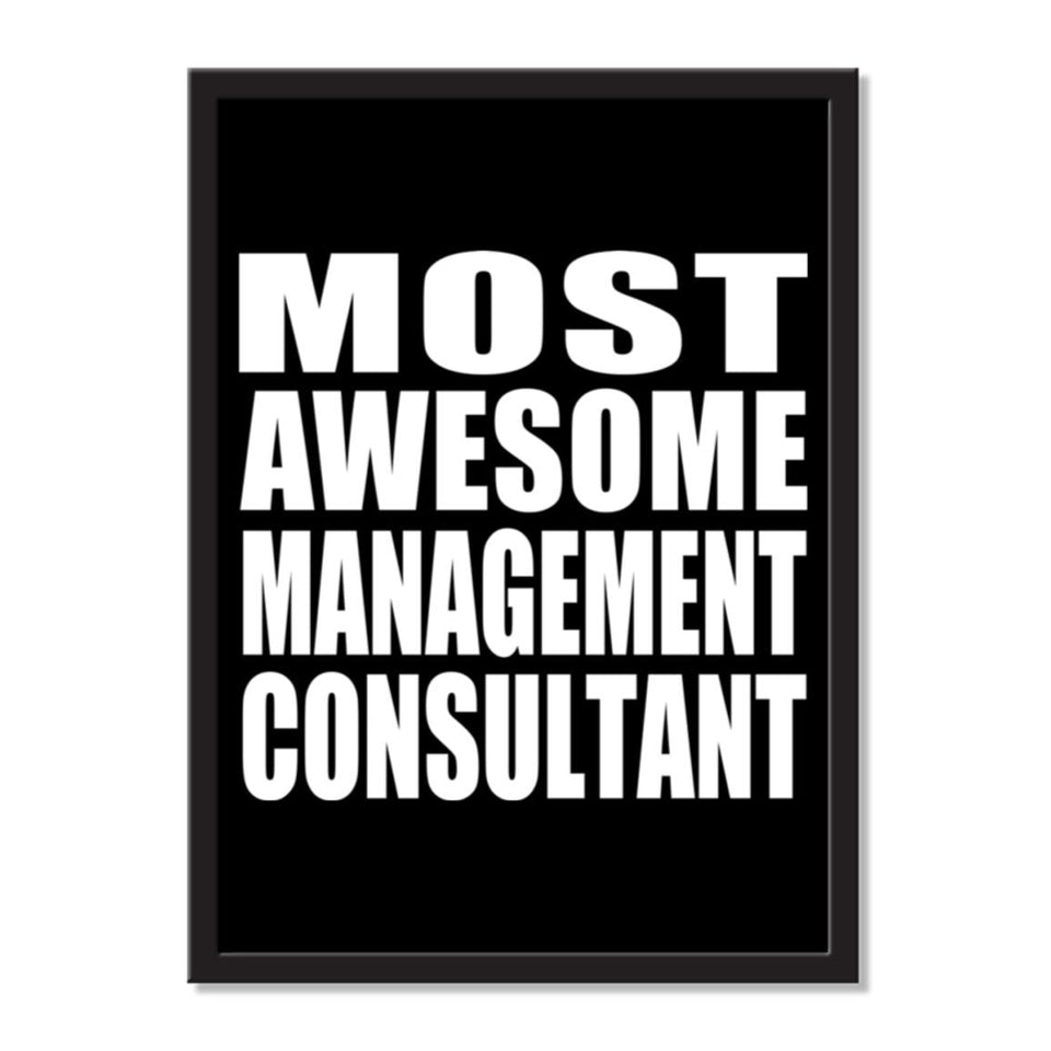 Most Awesome Management Consultant - Portrait Frame Photo Tile