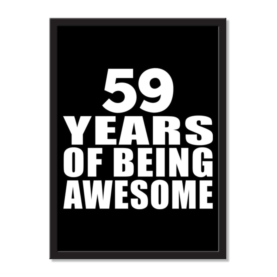 59 Years Of Being Awesome - Portrait Frame Photo Tile