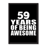 59 Years Of Being Awesome - Portrait Frame Photo Tile