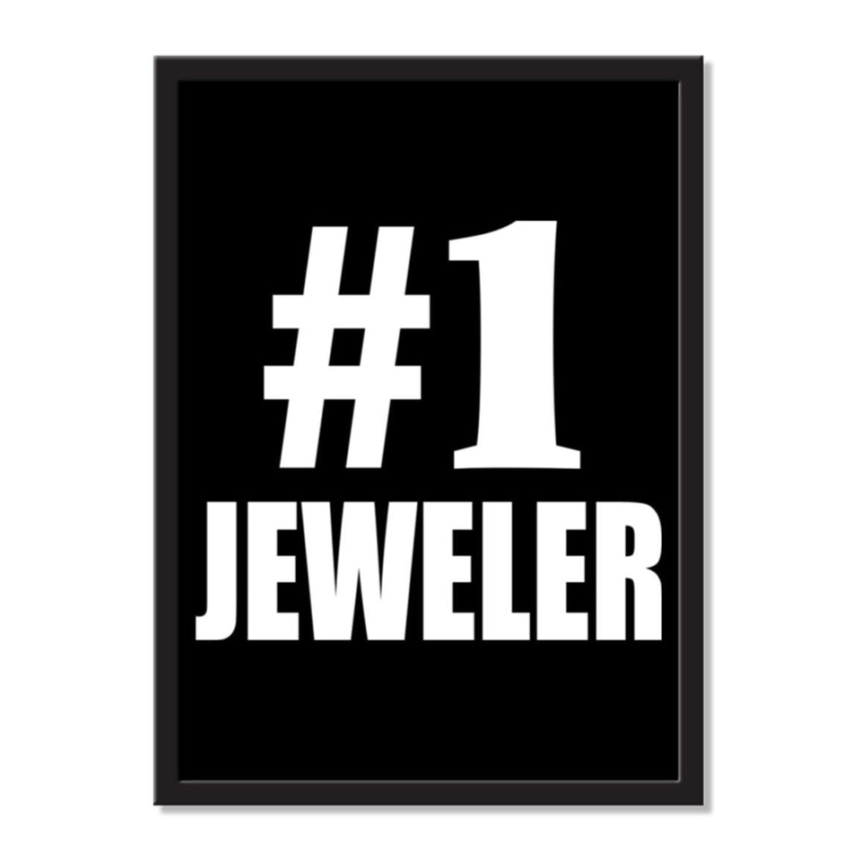 Number One #1 Jeweler - Portrait Frame Photo Tile