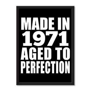Made In 1971 Aged to Perfection - Portrait Frame Photo Tile