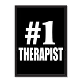 Number One #1 Therapist - Portrait Frame Photo Tile