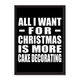 All I Want For Christmas Is More Cake Decorating - Portrait Frame Photo Tile