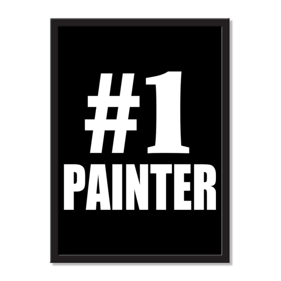 Number One #1 Painter - Portrait Frame Photo Tile