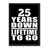 25 Years Down Lifetime To Go - Portrait Frame Photo Tile