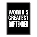 World's Greatest Bartender - Portrait Frame Photo Tile