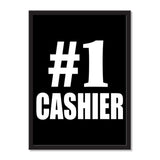 Number One #1 Cashier - Portrait Frame Photo Tile
