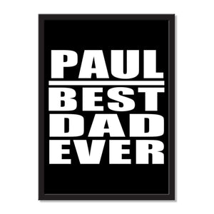 Paul Best Dad Ever - Portrait Frame Photo Tile