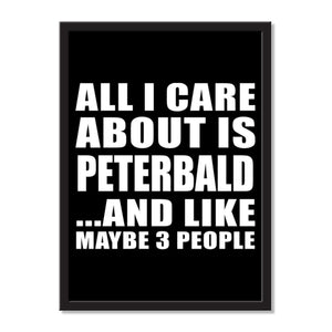 All I Care About Is Peterbald And Like Maybe 3 People - Portrait Frame Photo Tile