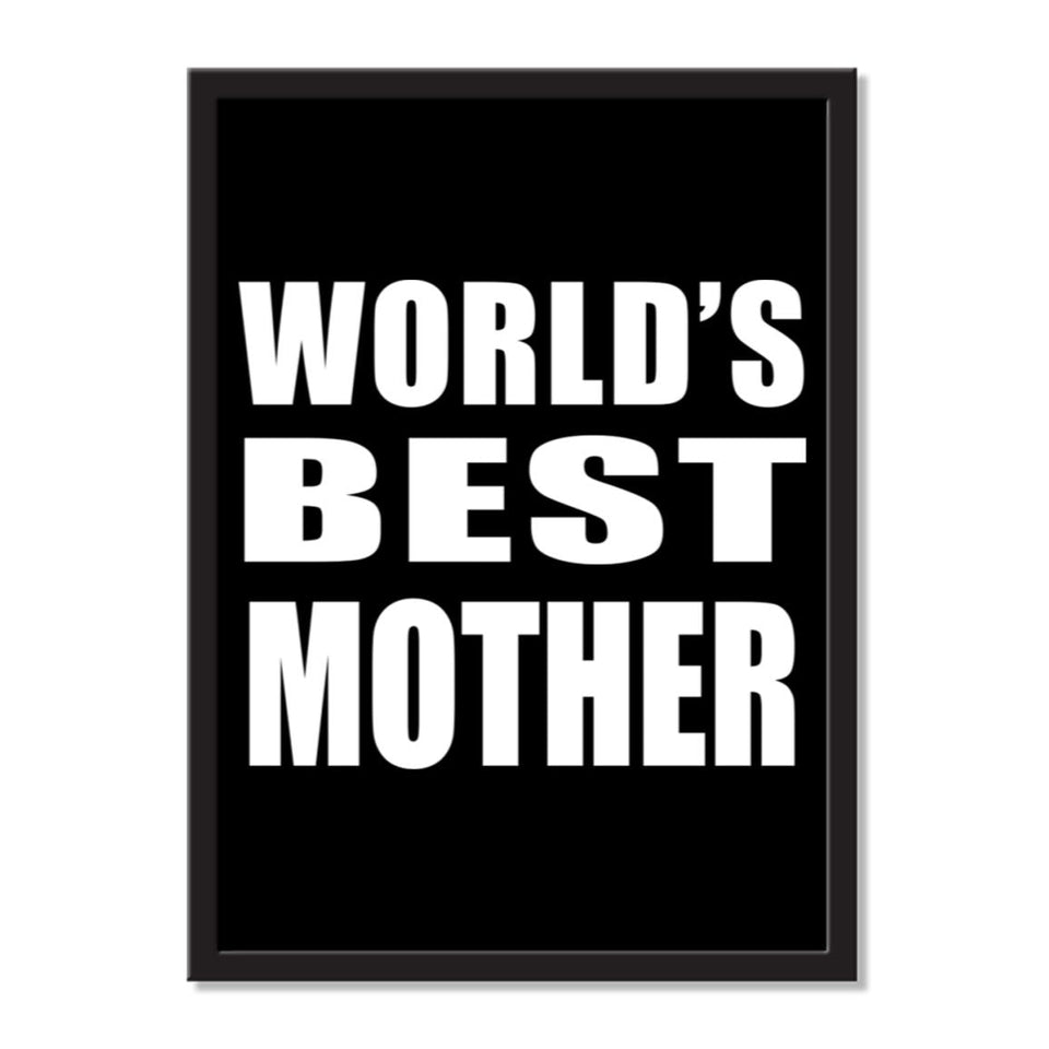 World's Best Mother - Portrait Frame Photo Tile