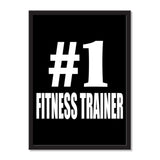 Number One #1 Fitness Trainer - Portrait Frame Photo Tile