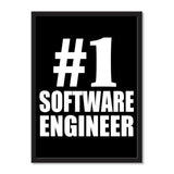 Number One #1 Software Engineer - Portrait Frame Photo Tile