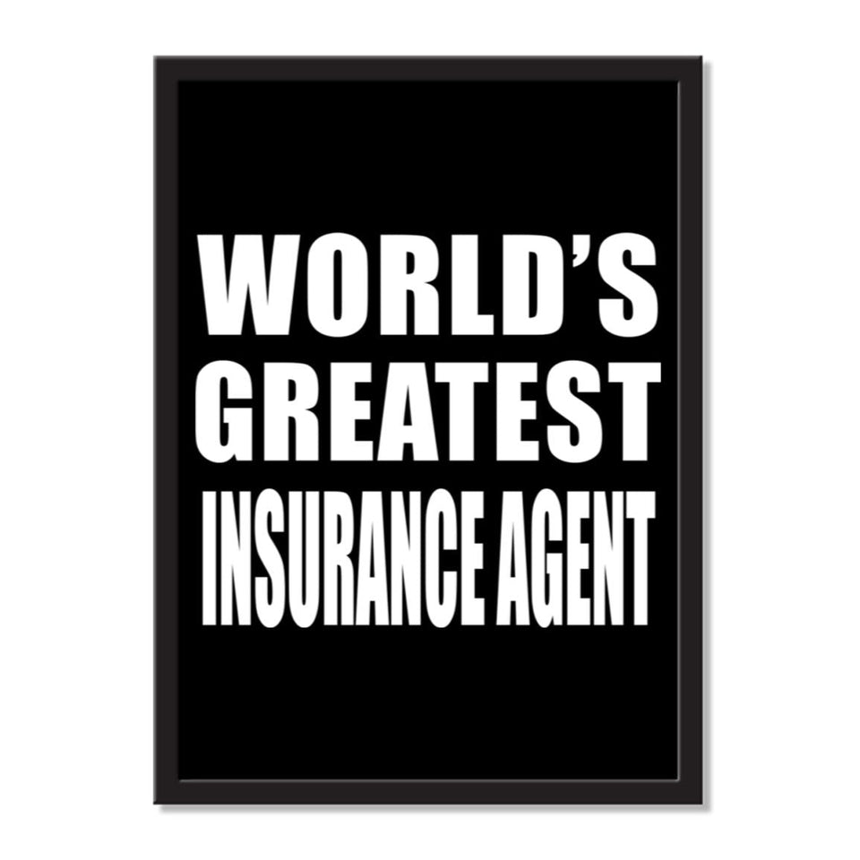 World's Greatest Insurance Agent - Portrait Frame Photo Tile