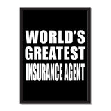 World's Greatest Insurance Agent - Portrait Frame Photo Tile