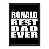 Ronald Best Dad Ever - Portrait Frame Photo Tile