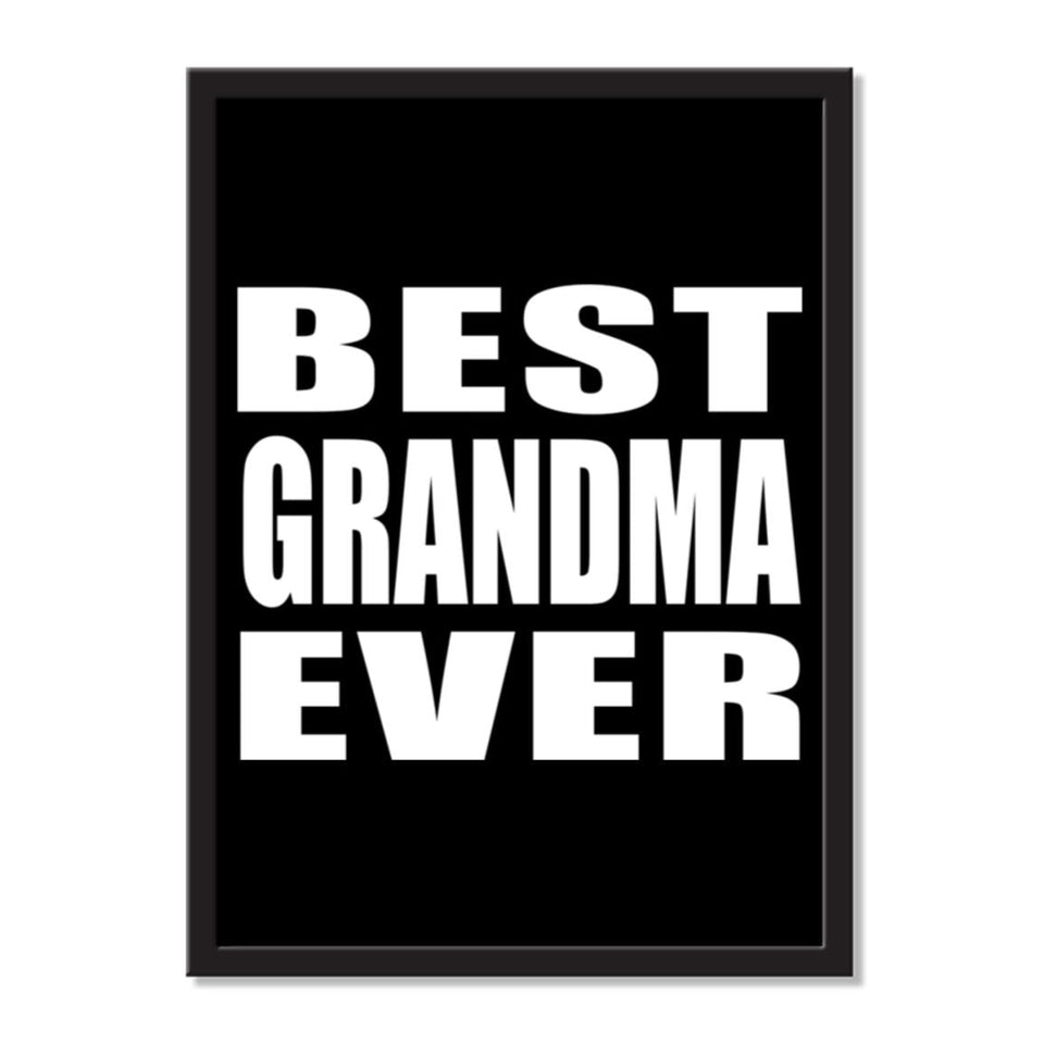 Best Grandma Ever - Portrait Frame Photo Tile