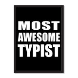 Most Awesome Typist - Portrait Frame Photo Tile