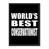 World's Best Conservationist - Portrait Frame Photo Tile