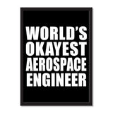 World's Okayest Aerospace Engineer - Portrait Frame Photo Tile