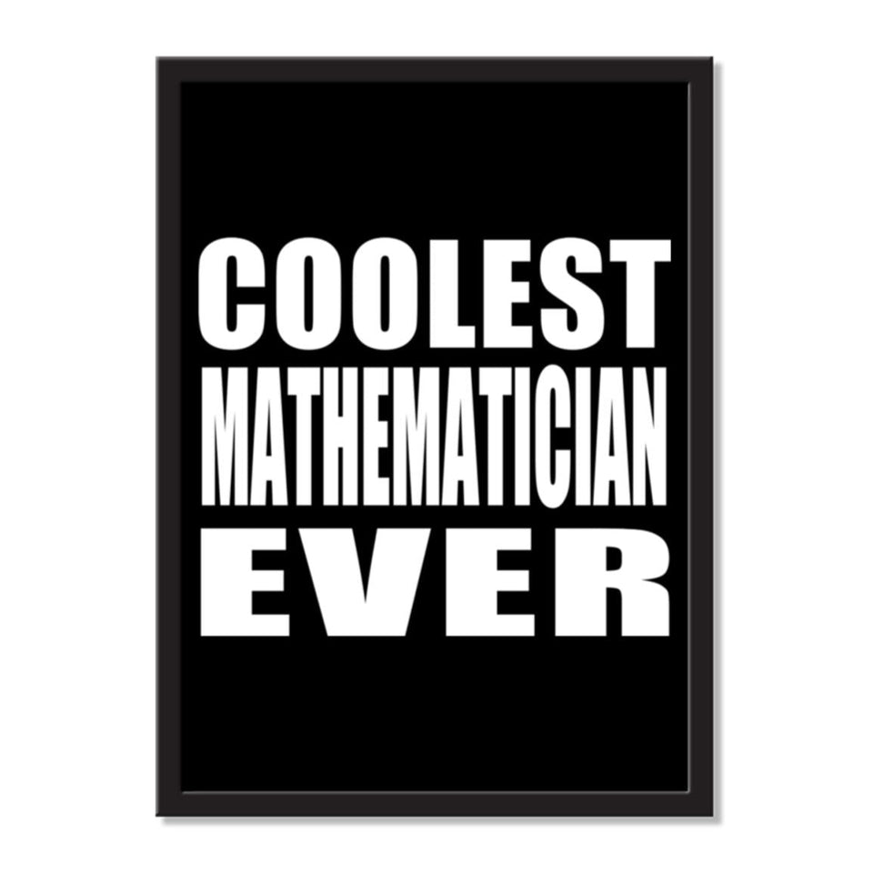 Coolest Mathematician Ever - Portrait Frame Photo Tile