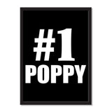 Number One #1 Poppy - Portrait Frame Photo Tile