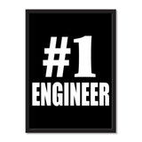 Number One #1 Engineer - Portrait Frame Photo Tile