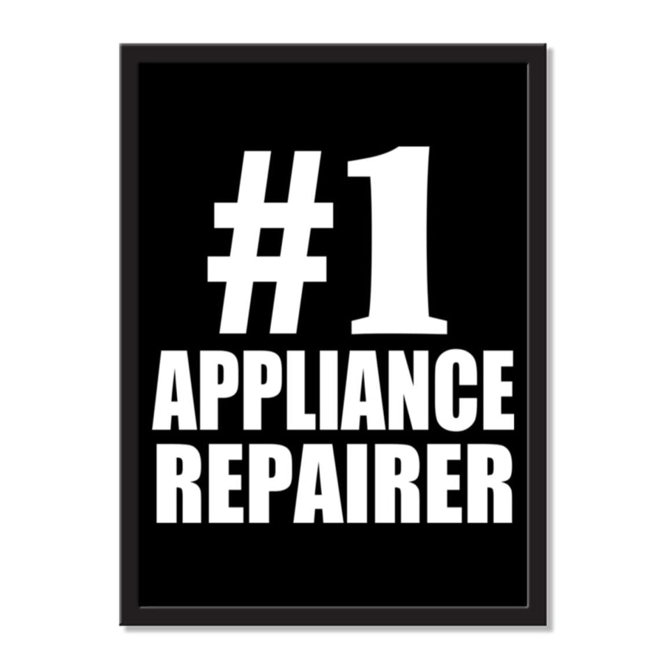 Number One #1 Appliance Repairer - Portrait Frame Photo Tile