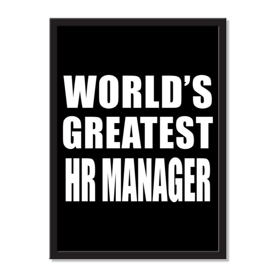World's Greatest Hr Manager - Portrait Frame Photo Tile