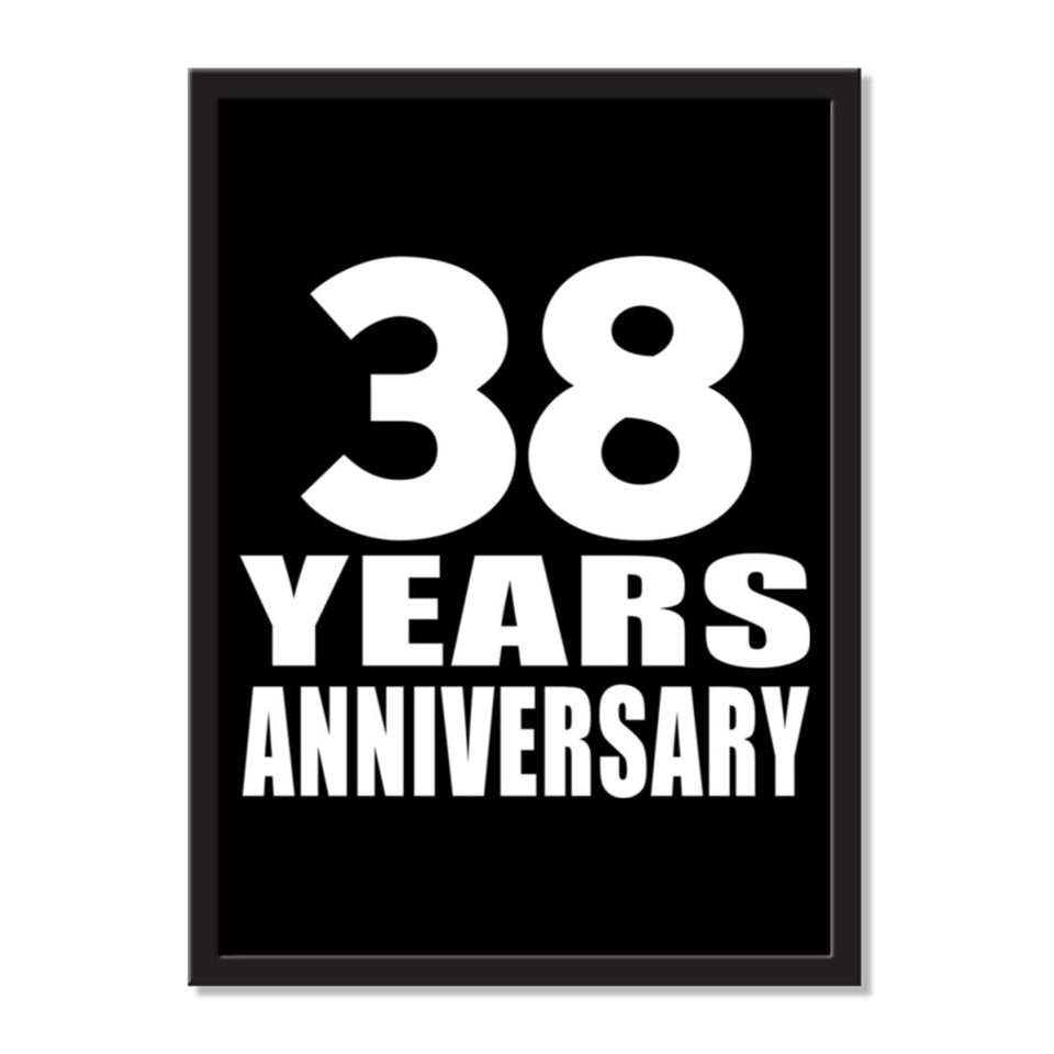 38 Years Anniversary - Portrait Frame Photo Tile