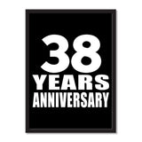 38 Years Anniversary - Portrait Frame Photo Tile