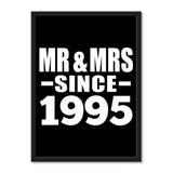 Mr & Mrs Since 1995 - Portrait Frame Photo Tile